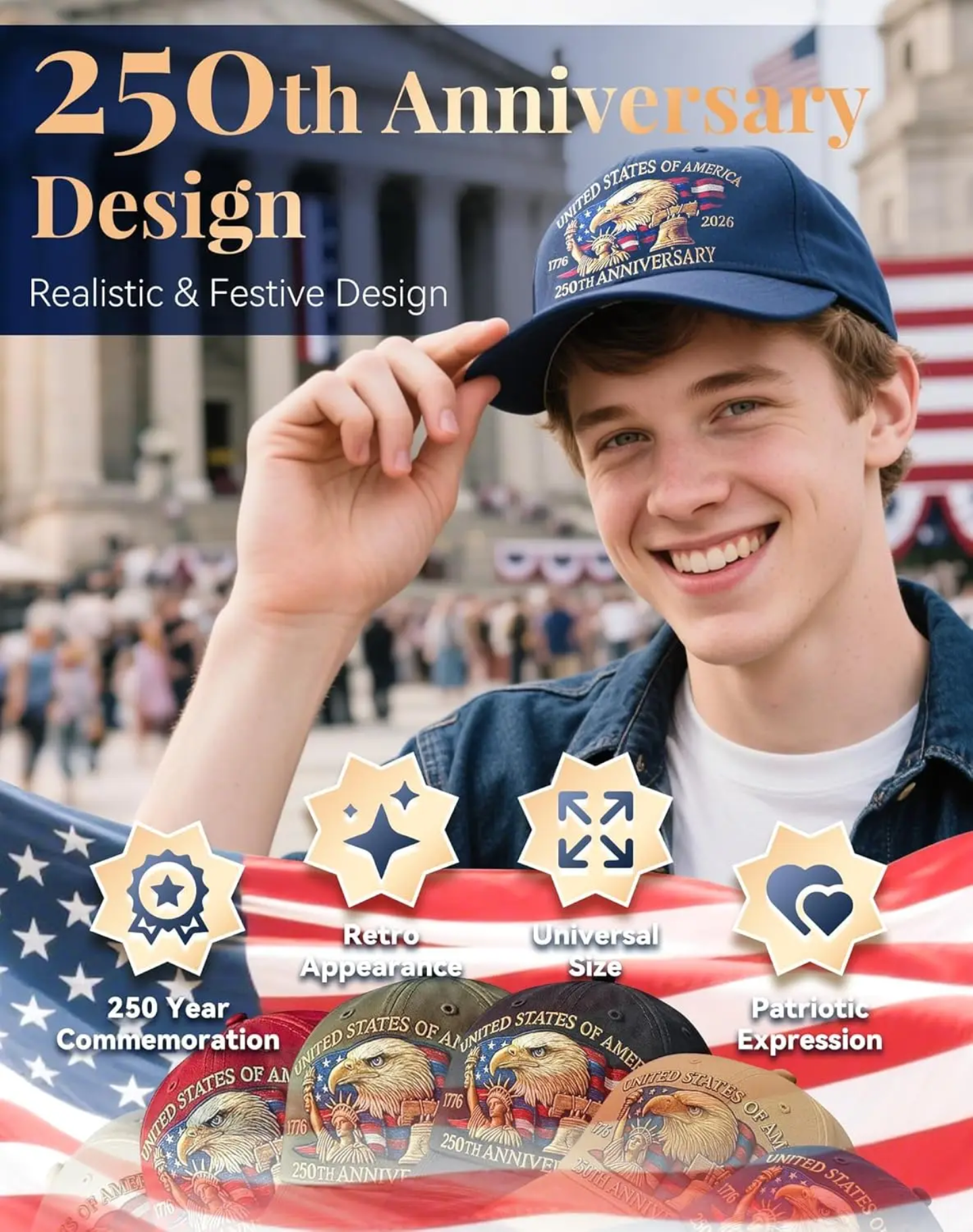 4th of july cap