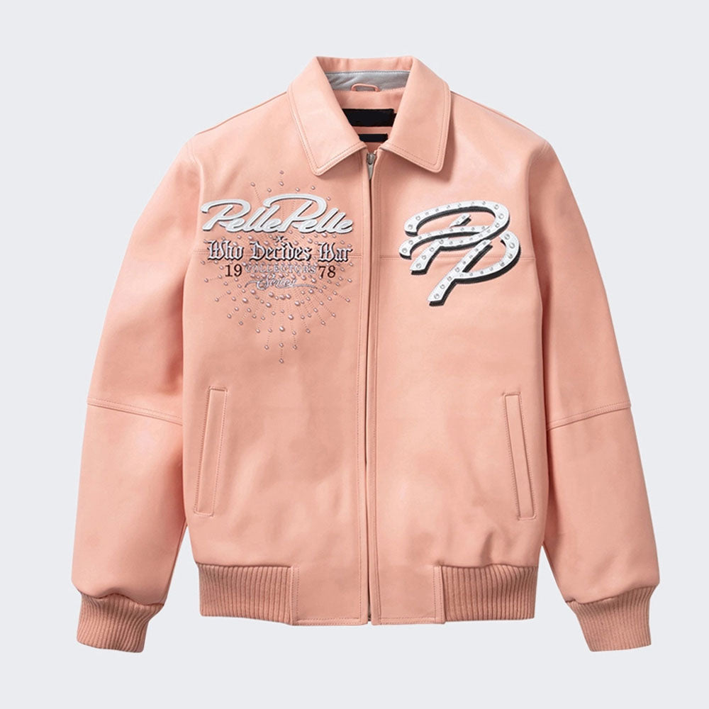 Men's Hip Hop Leather Bomber Jacket